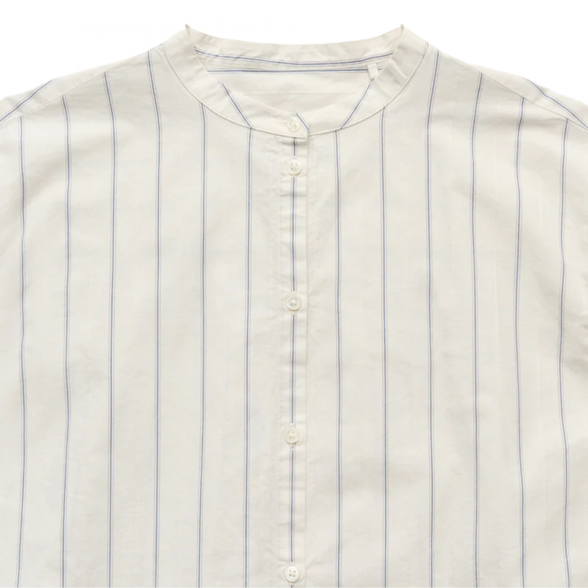 aiayu bibbi shirt champetra - mix french blue - hals 