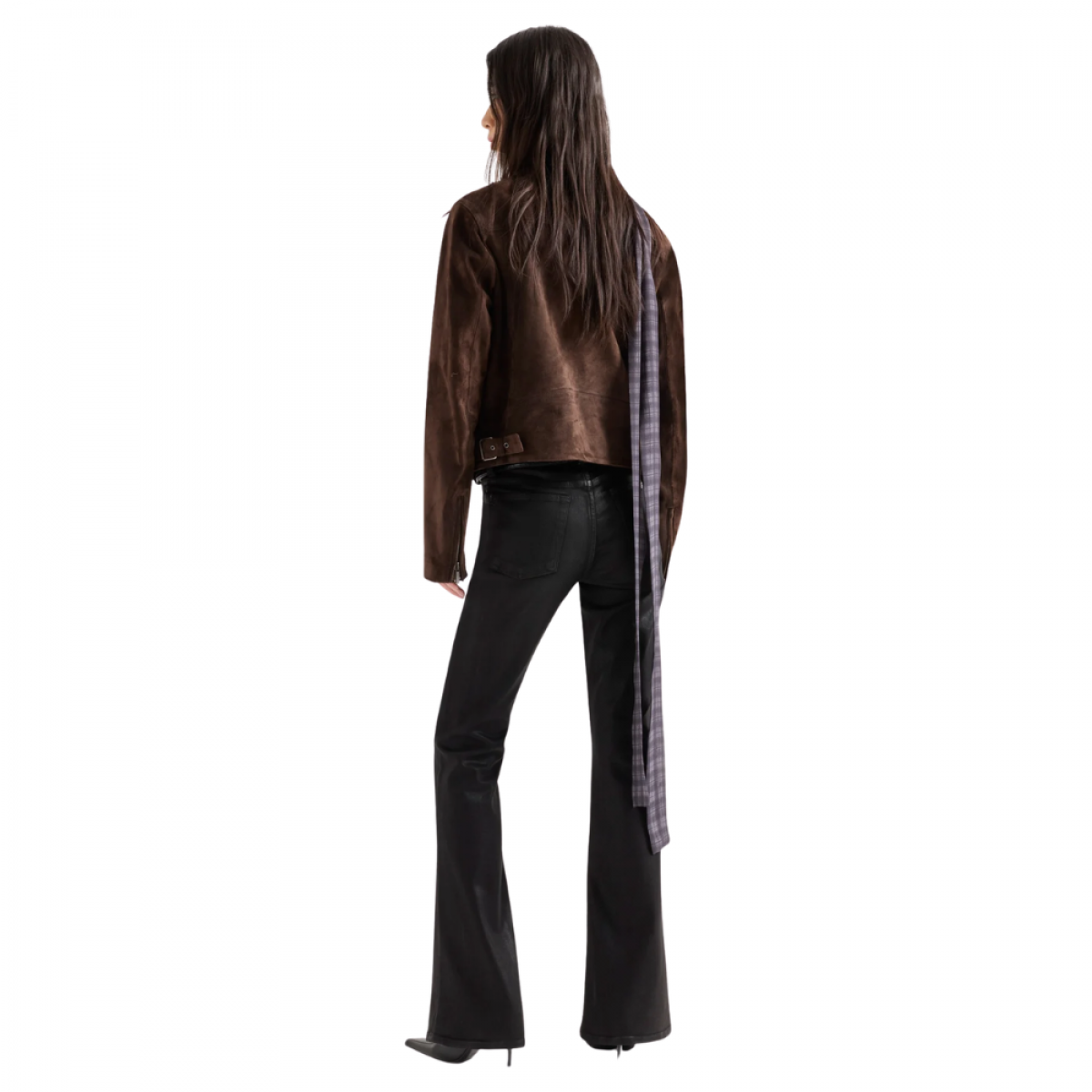 the leggy bootcut coated - black - ryg