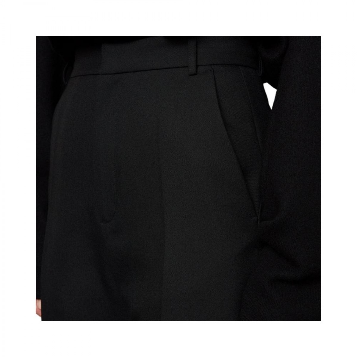 keen trousers - black - lomme detalje