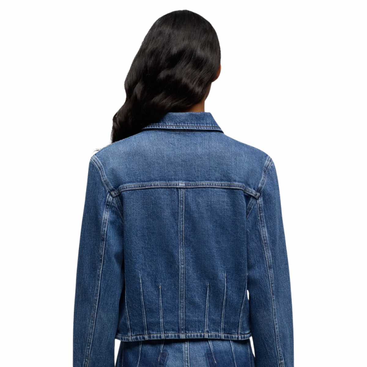 darts shrunken jacket seaside - denim blue - ryg