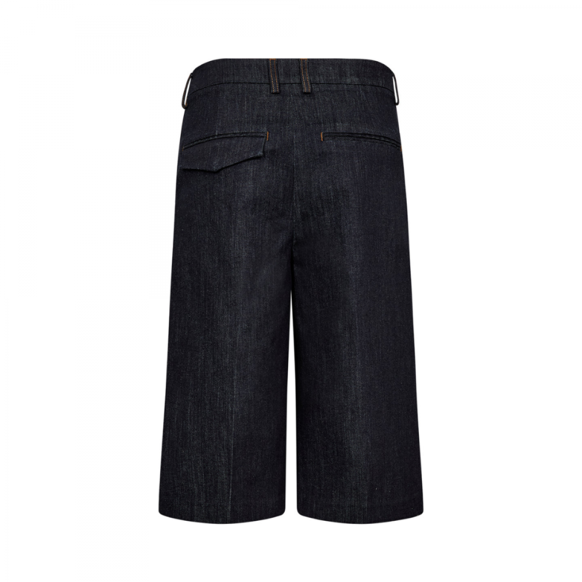 trw ellen bermuda shorts wash imdigo rinse - denim blue - bagfra 