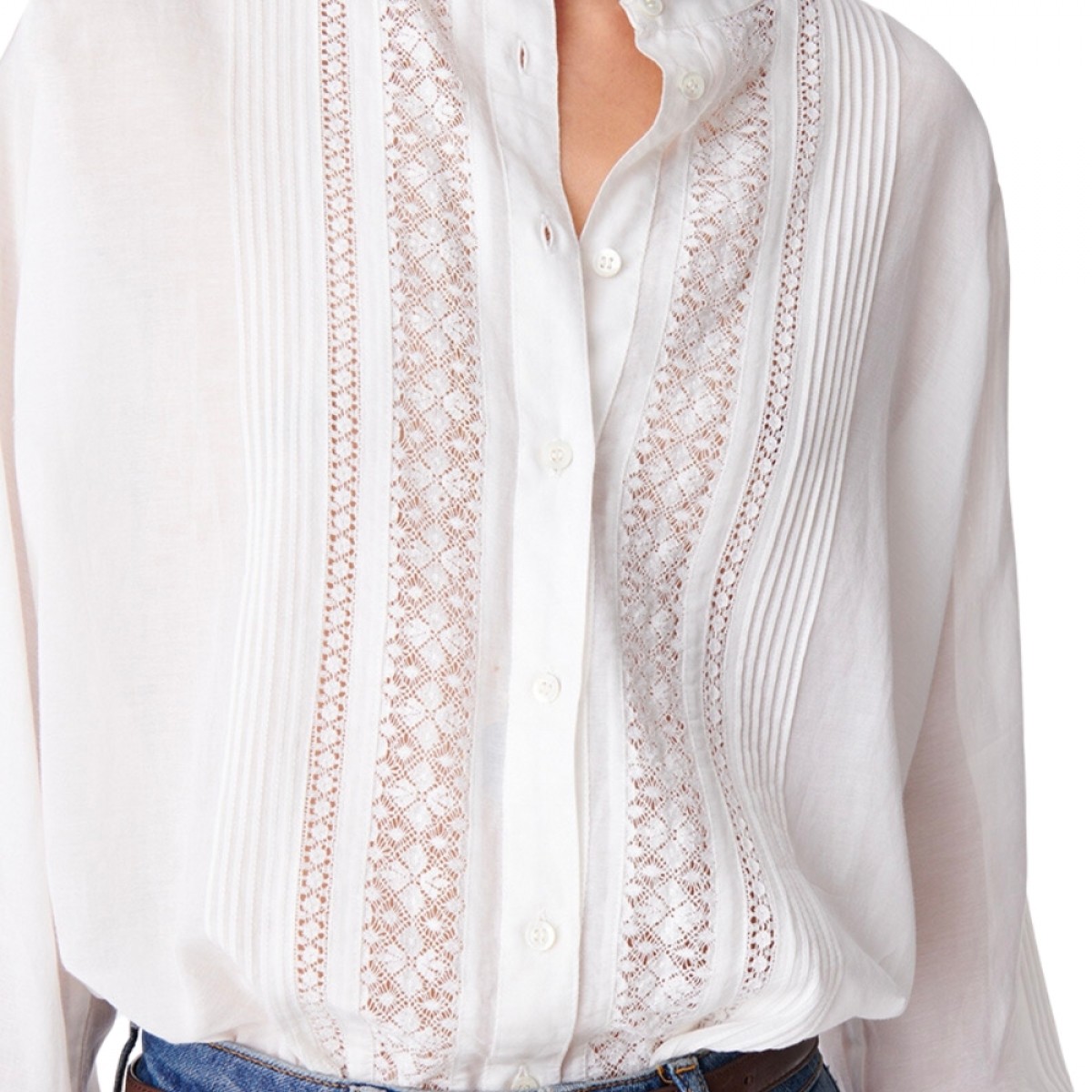 coco blouse - white - flæser