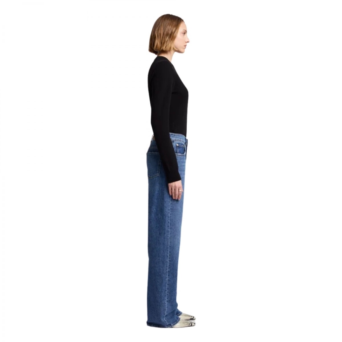 tess trouser santa cruz - mid blue - fra siden 