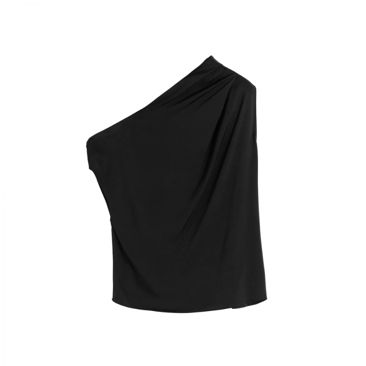 lana silk tank - black - front