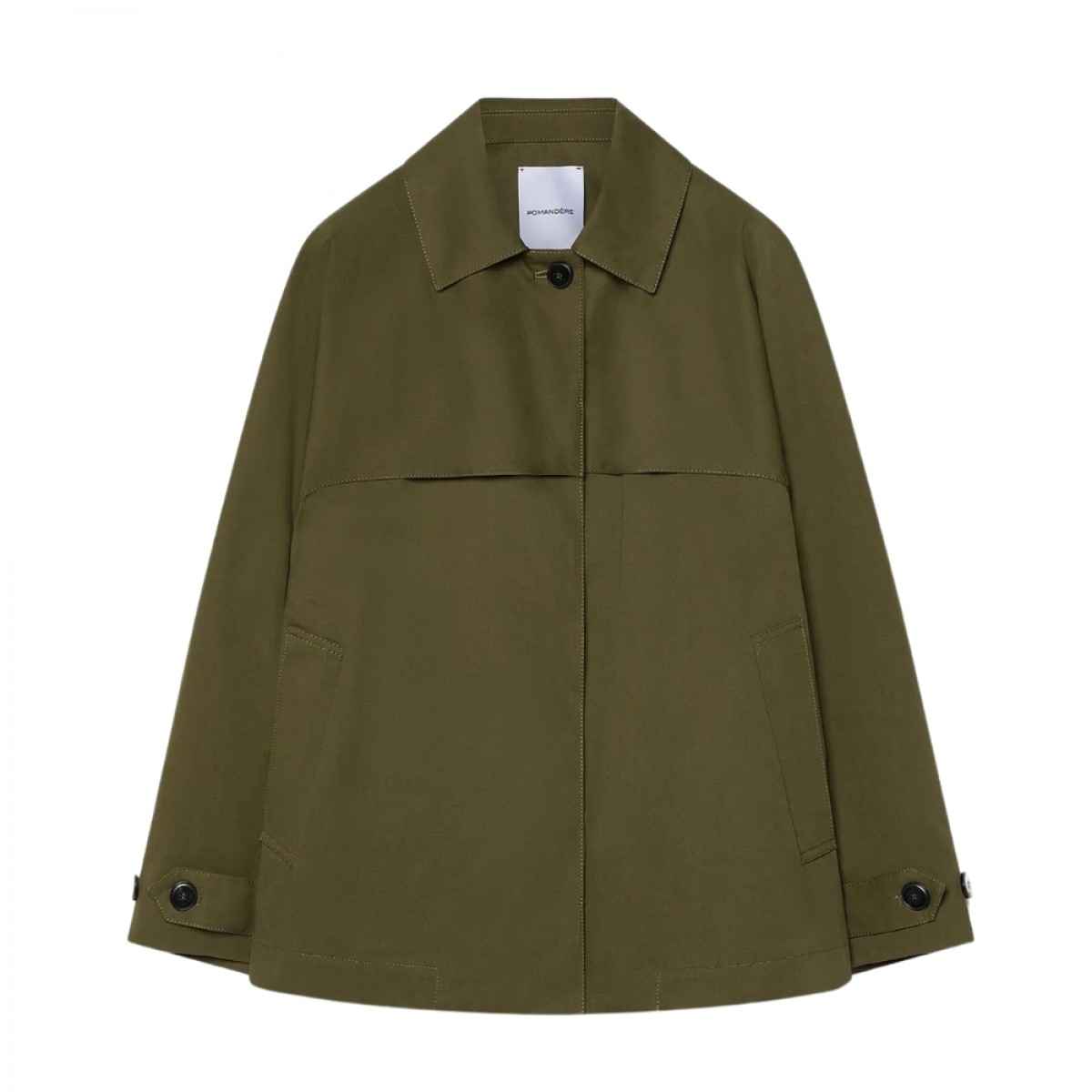pomandére jacket - khaki - front