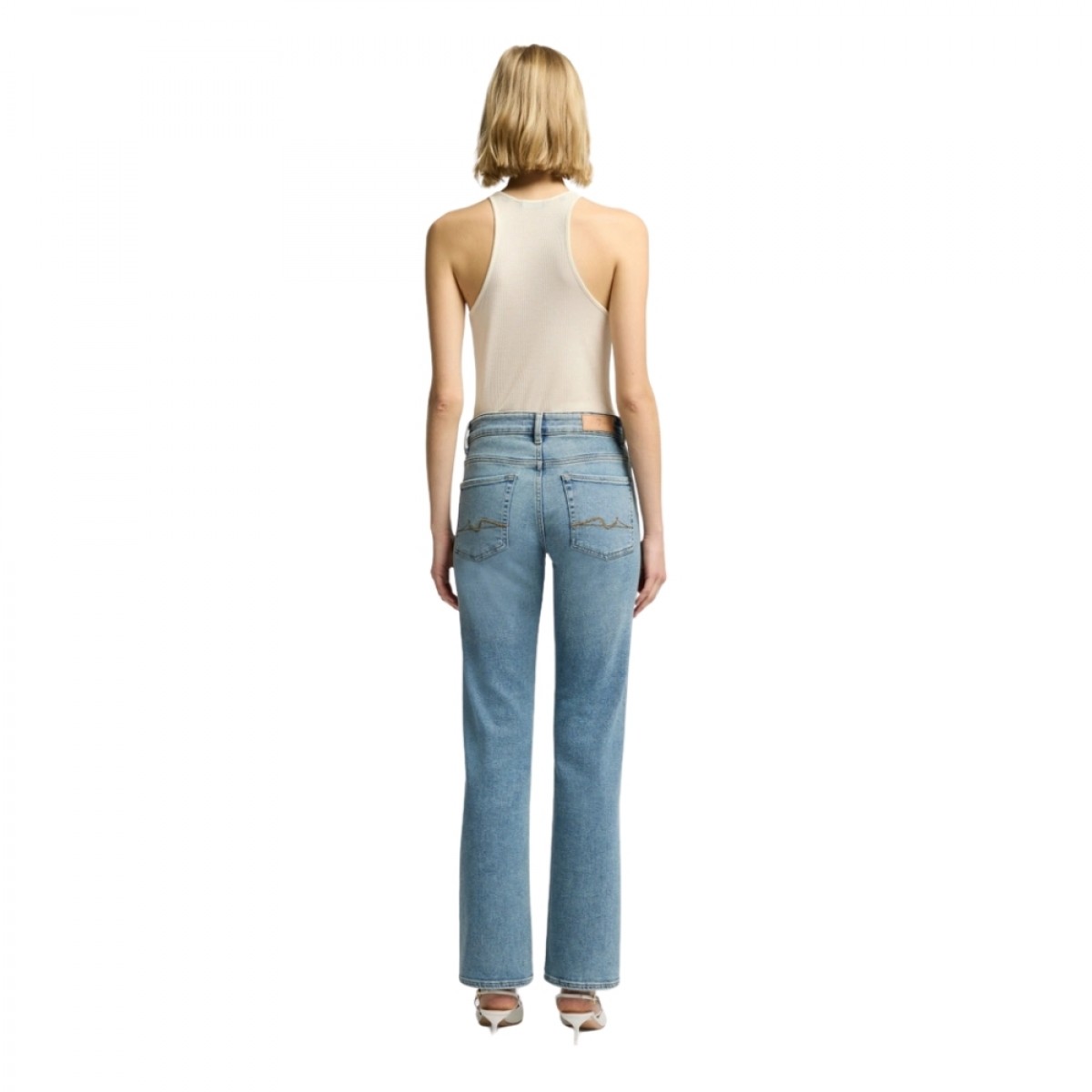 calie straight amuse me - denim blue - model ryg