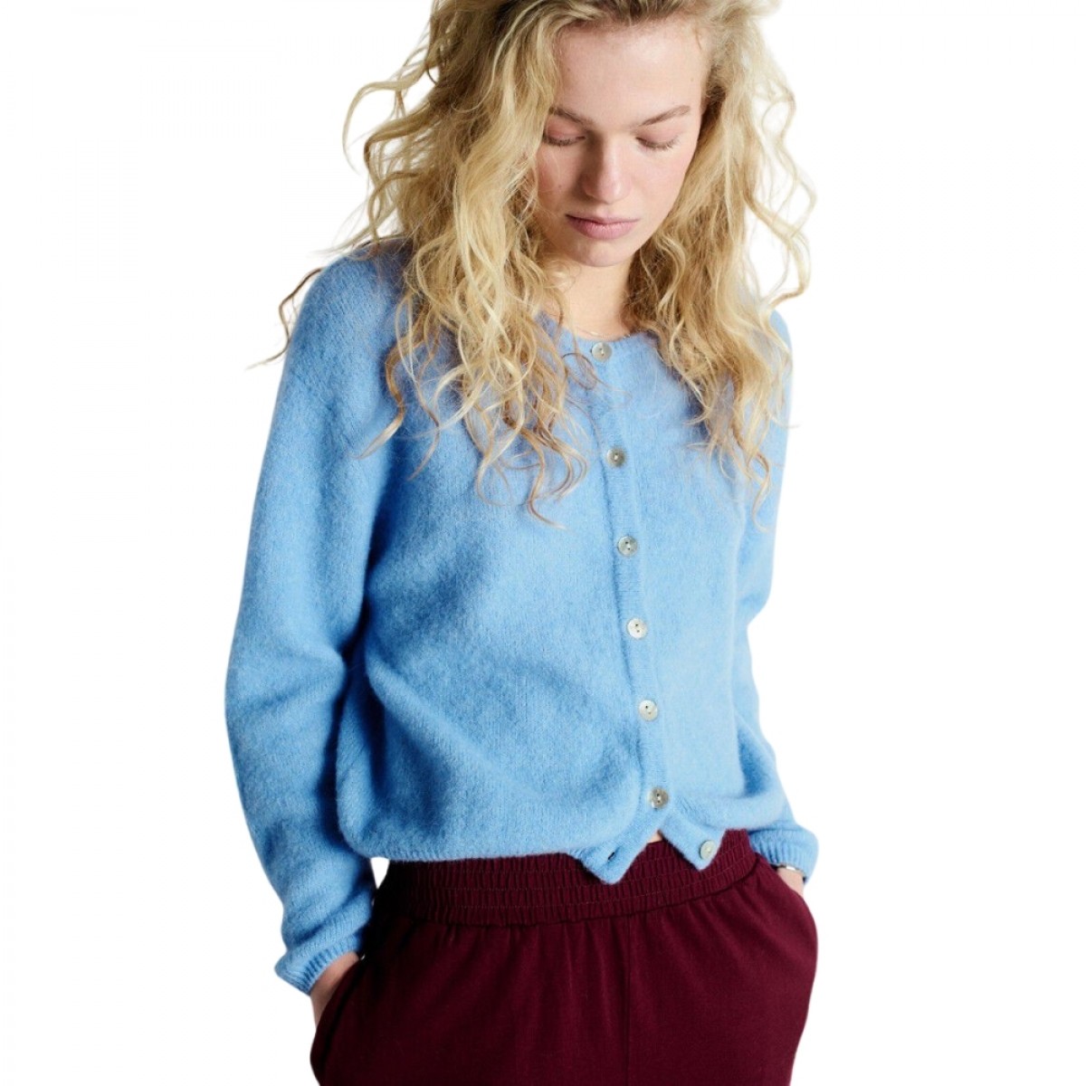 women's cardigan vitow - atmosphere melange - front