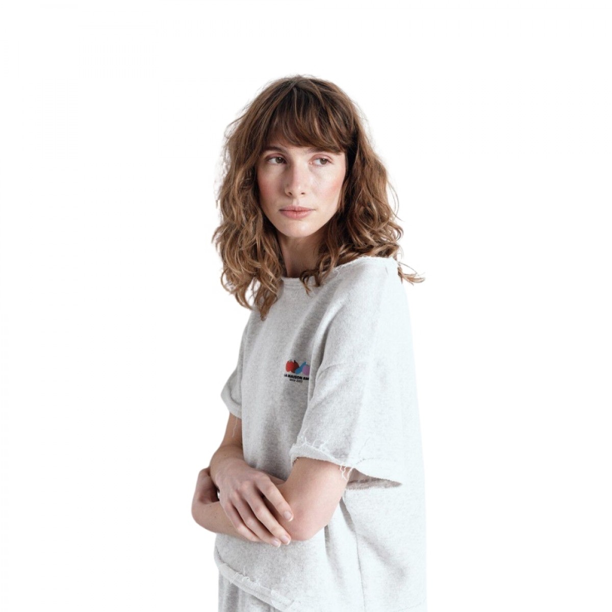 women's t-shirt atubay - arctic melange - fra siden 