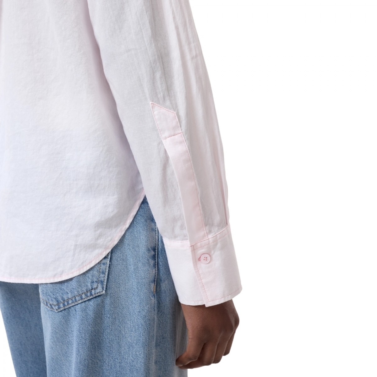 closed classic shirt - milkshake pink - ærme