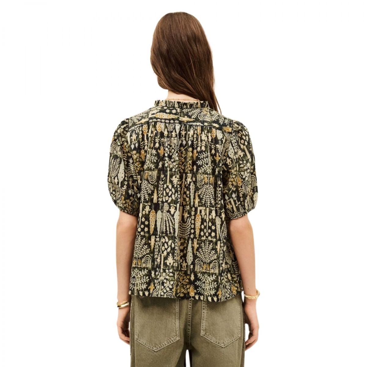 shirt pueblo - kaki -ryg