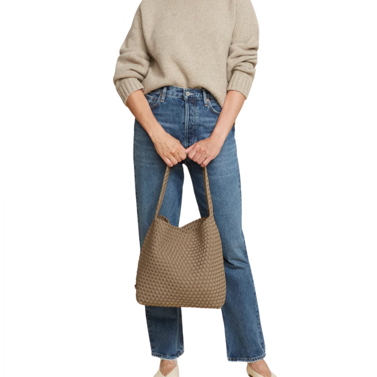 nomad hobo medium - cashmere - look