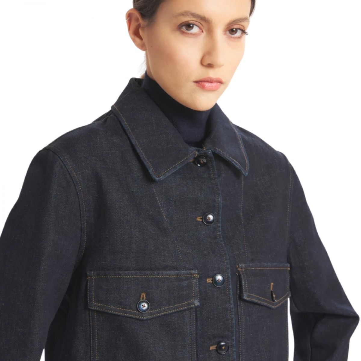 overshirt angelina paro - navy - krave 