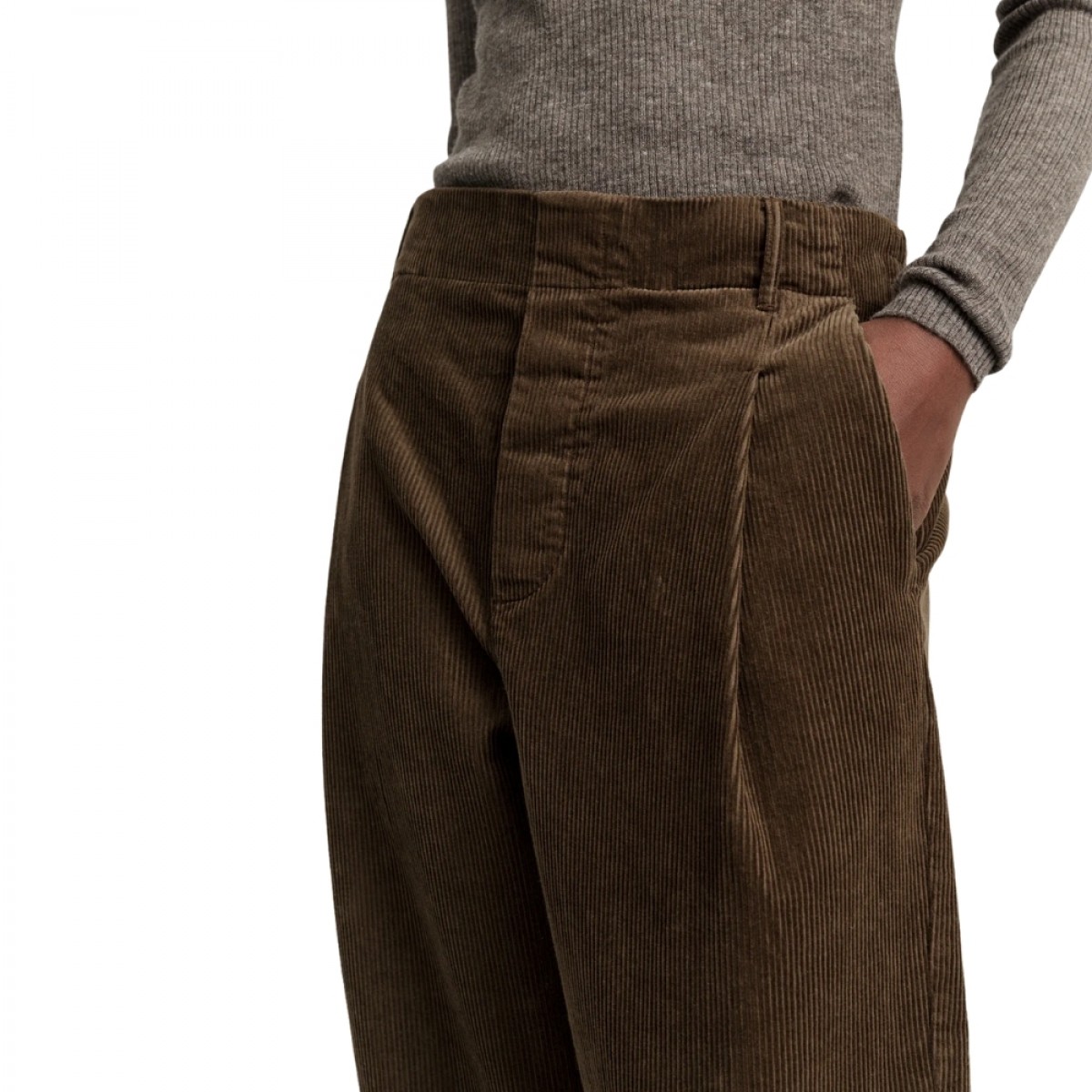 aiayu billy pant corduroy - bark - lommer
