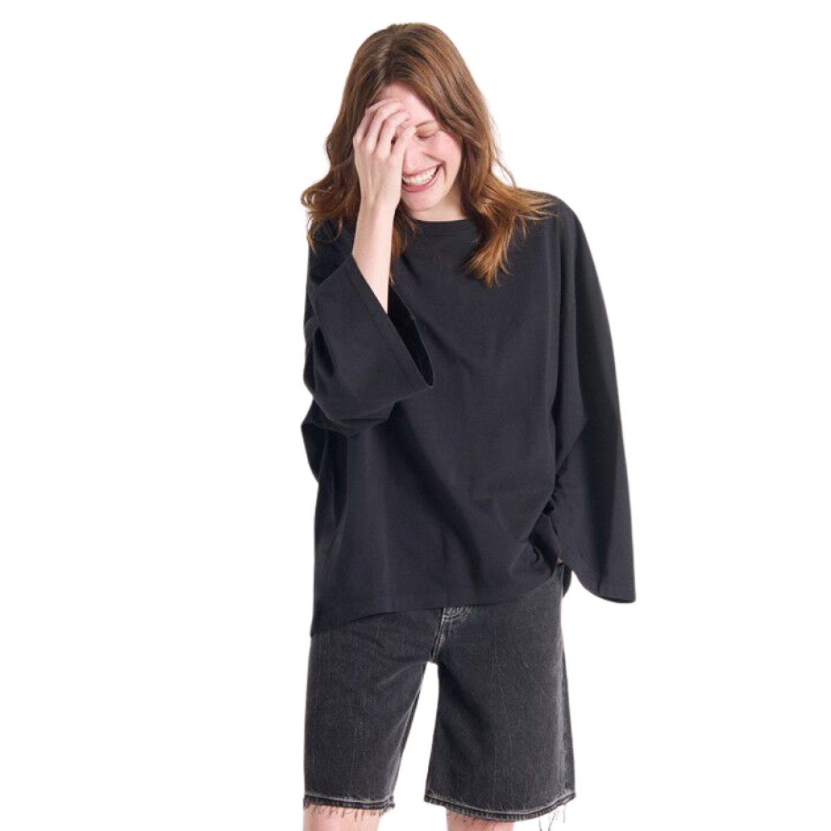 women's t-shirt fizvalley - black - model look