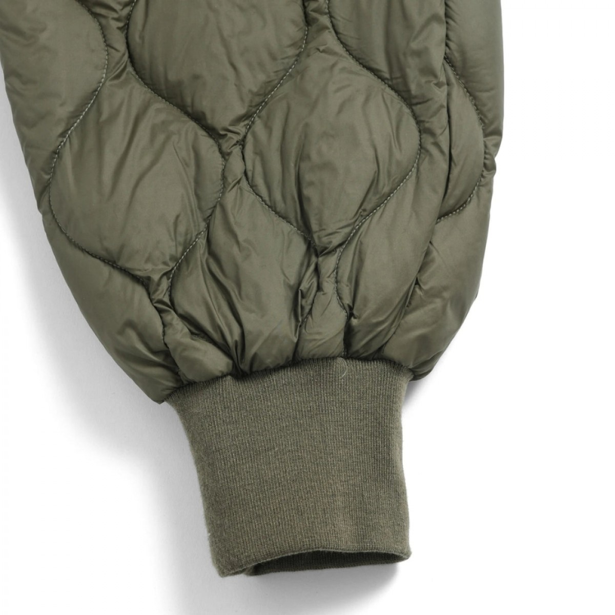 taion unisex military down pants - dark olive - rib
