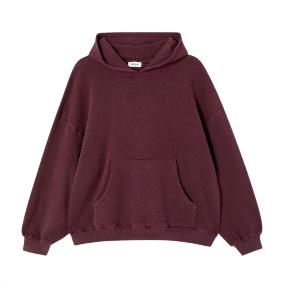 women's hoodie atubay - wine lees - front