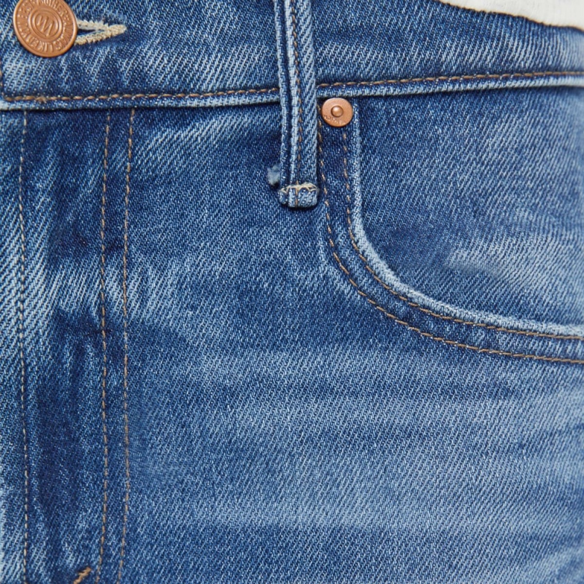 the mid rise maven ankle -wash all your eggs in one - denim blue - knap