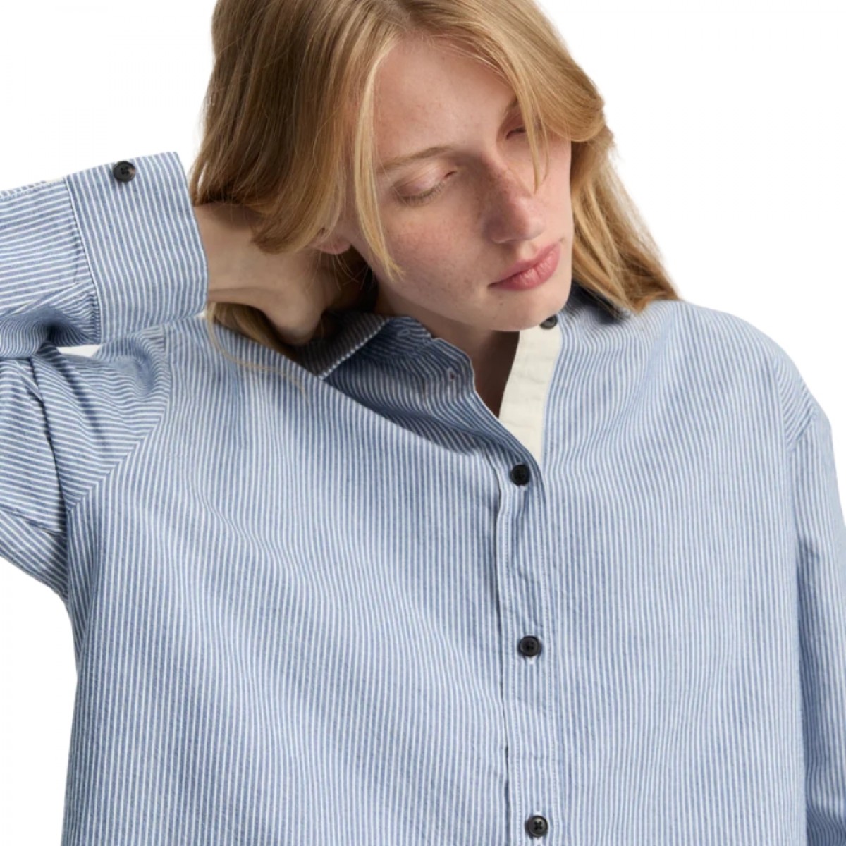 aiayu paulina shirt striped - mix blue boy - knap