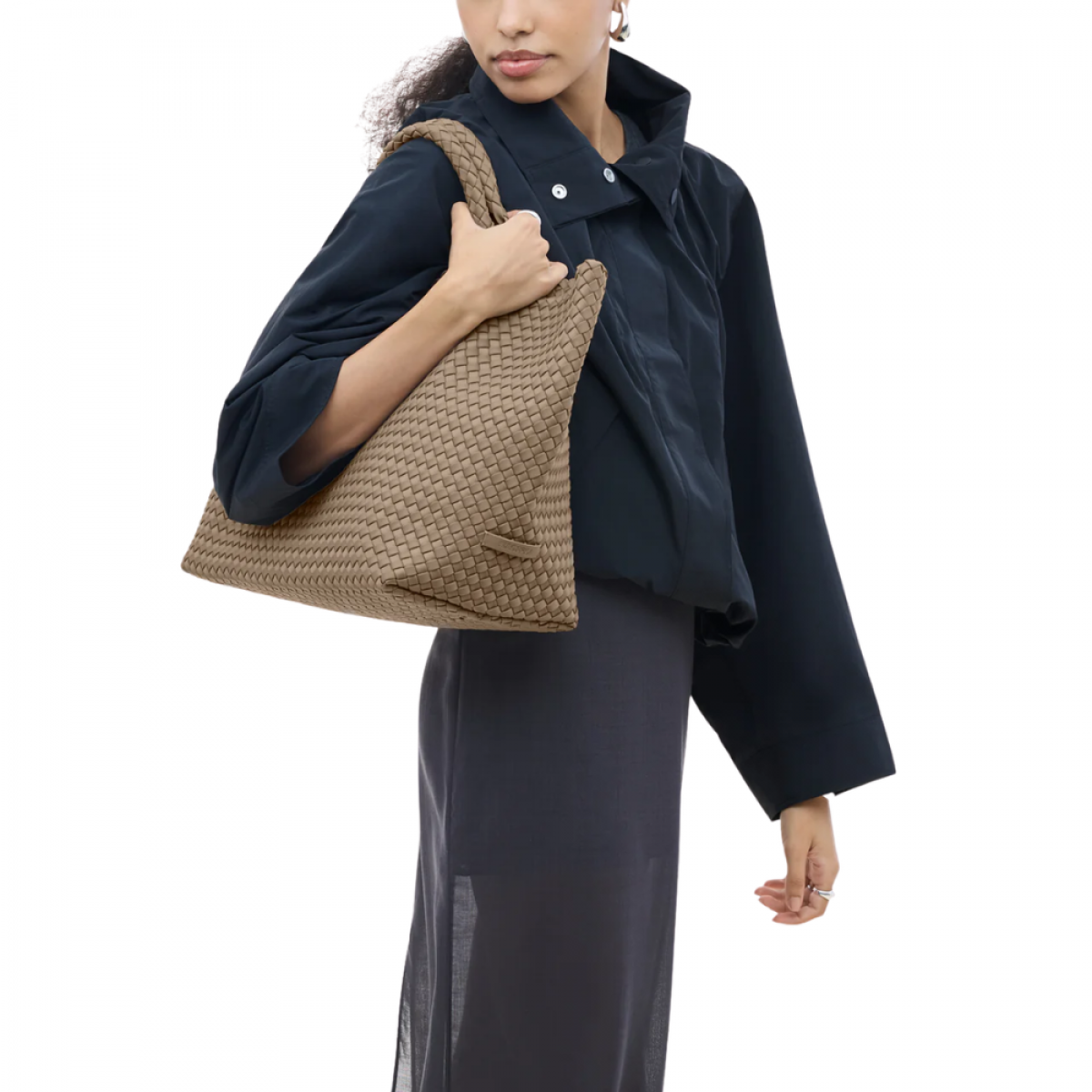 st barths large tote - cashmere - look