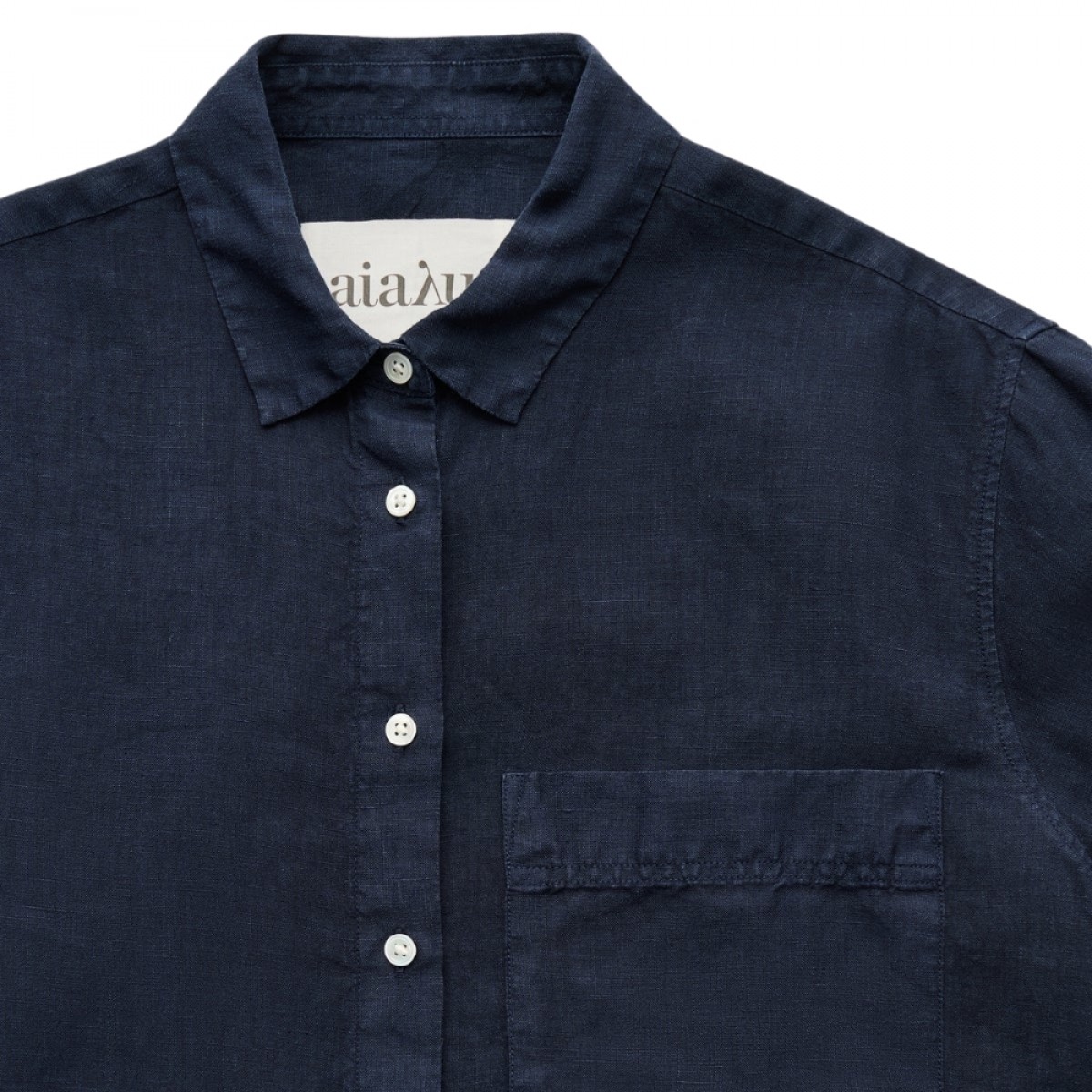 aiayu lynette linen - navy - krave 
