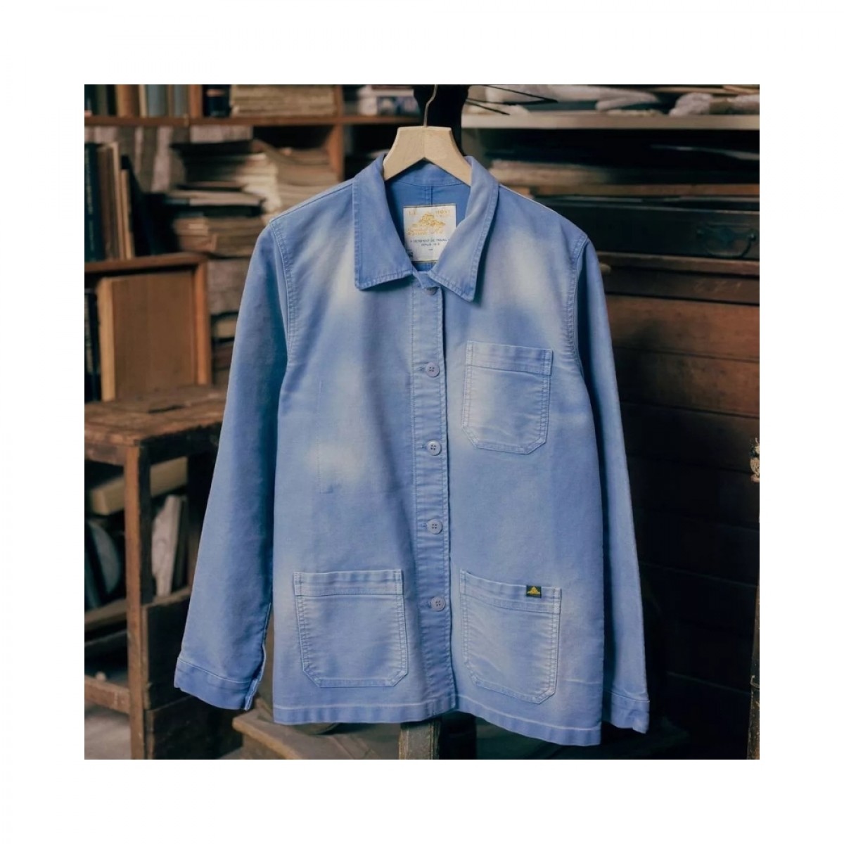 genuine work jacket - blue - front 1