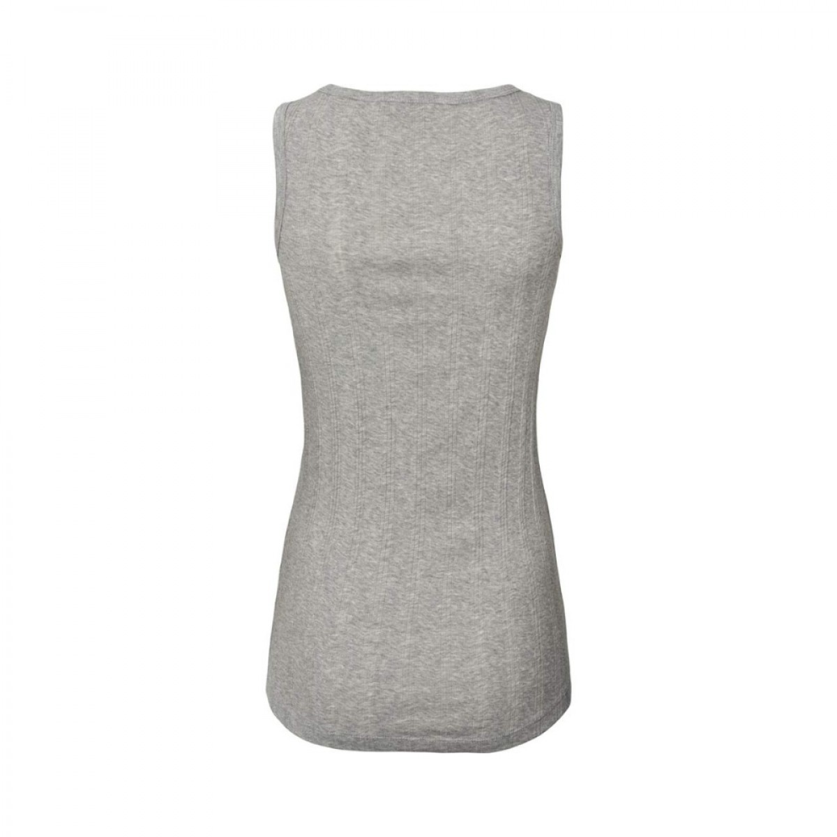 alberte cotton top - light grey melange - ryg