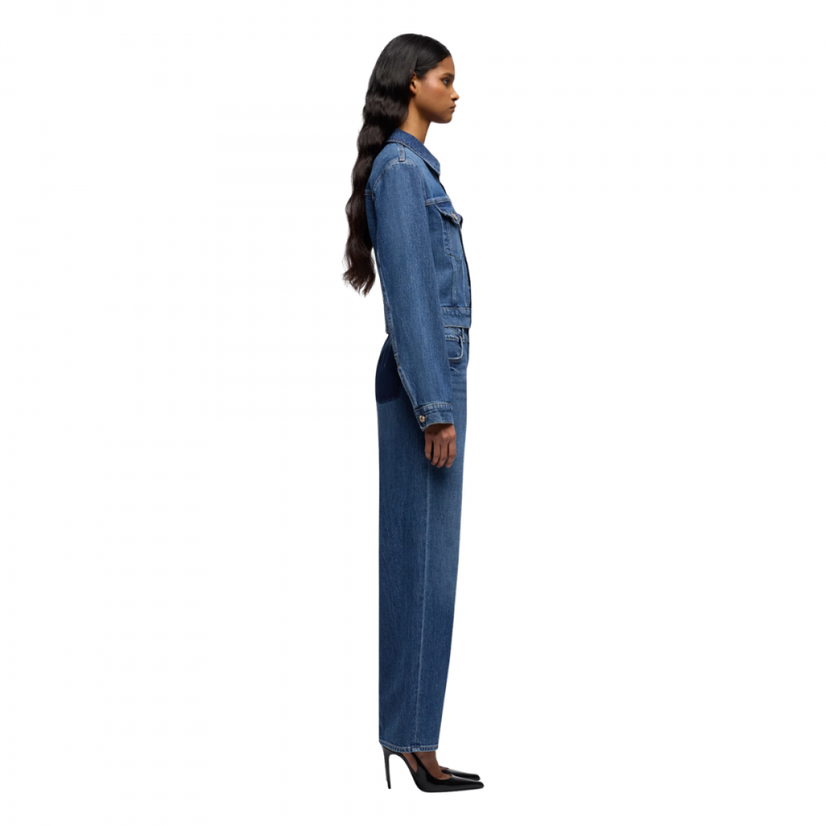 darts shrunken jacket seaside - denim blue - fra siden 