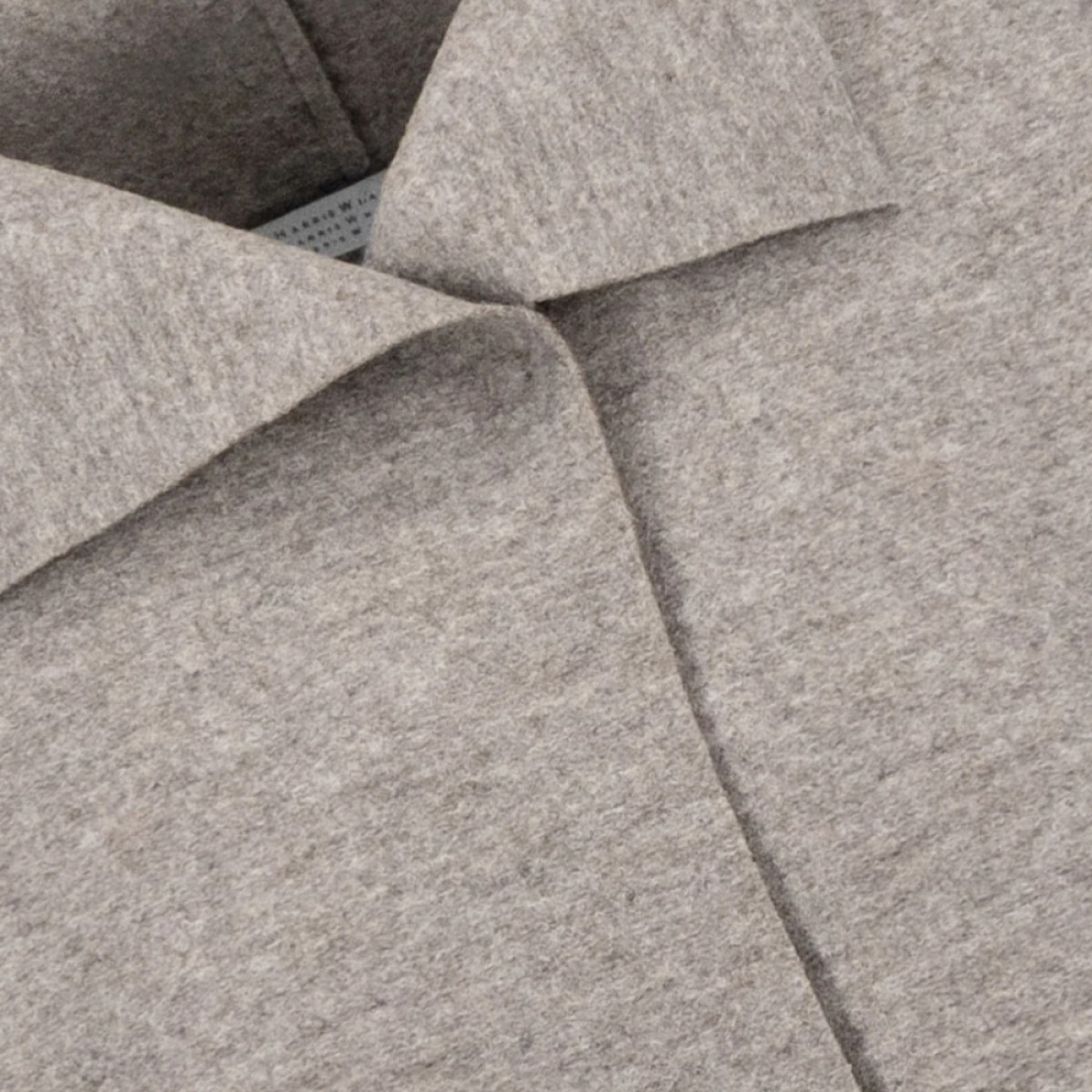 women kimono mantle pressed wool - natural casha - hals