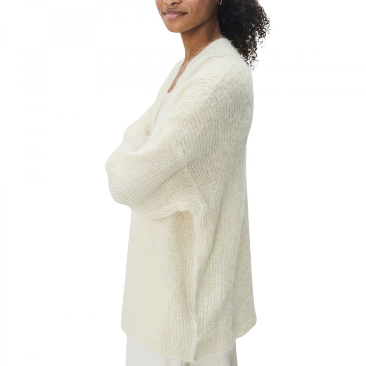 women's cardigan bymi - mother of pearl - fra siden
