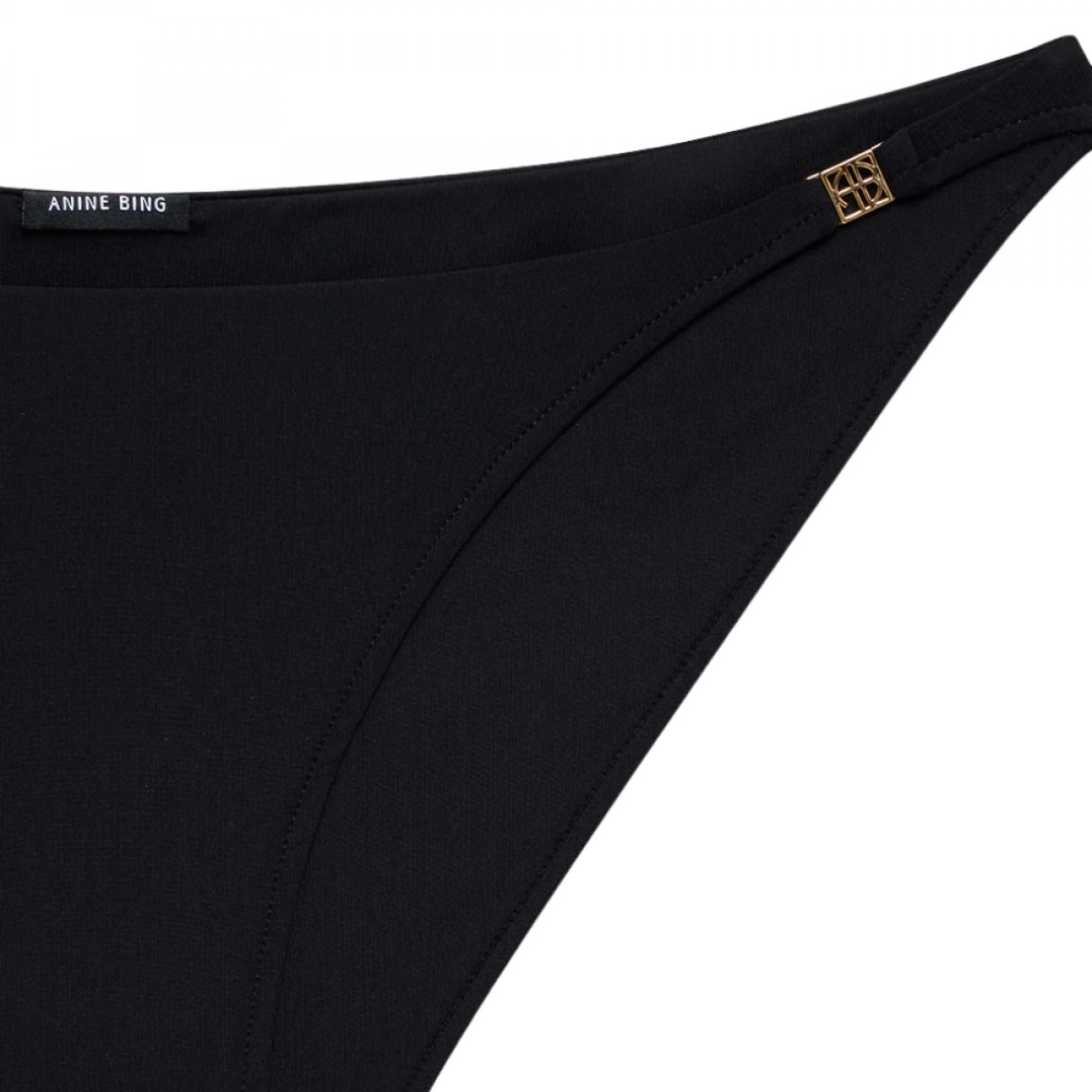 bellamy bikini bottom - black - logo