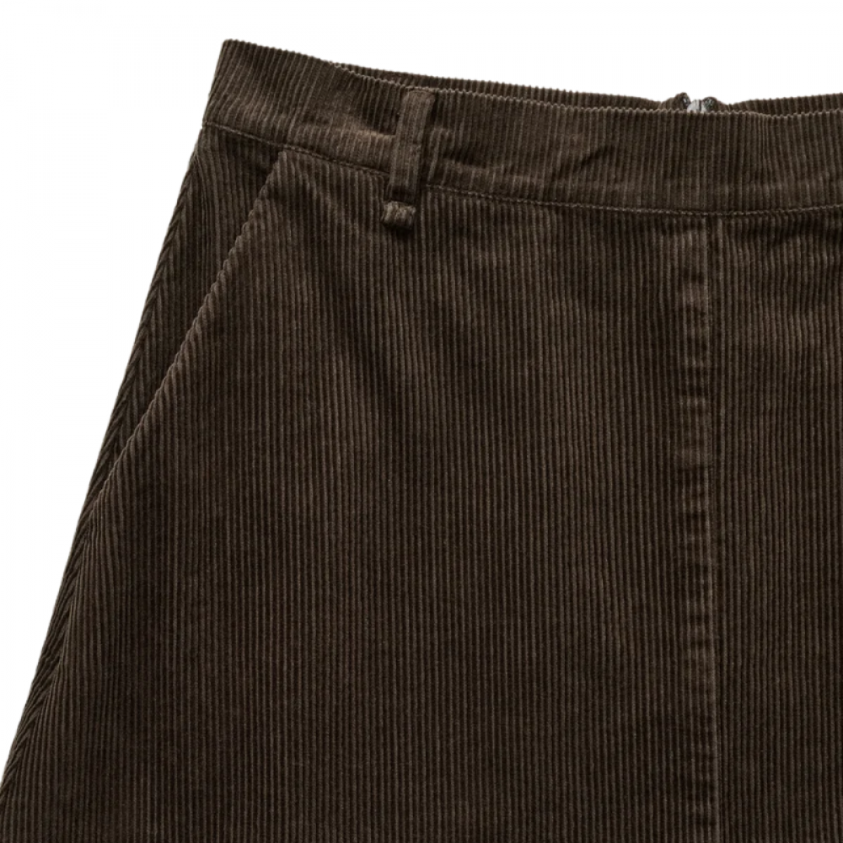 estelle skirt short corduroy - smokey brown - lomme
