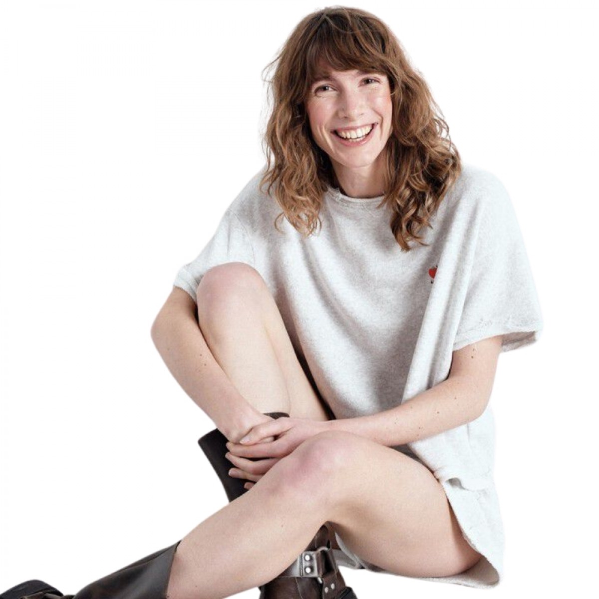 women's t-shirt atubay - arctic melange - siddende 