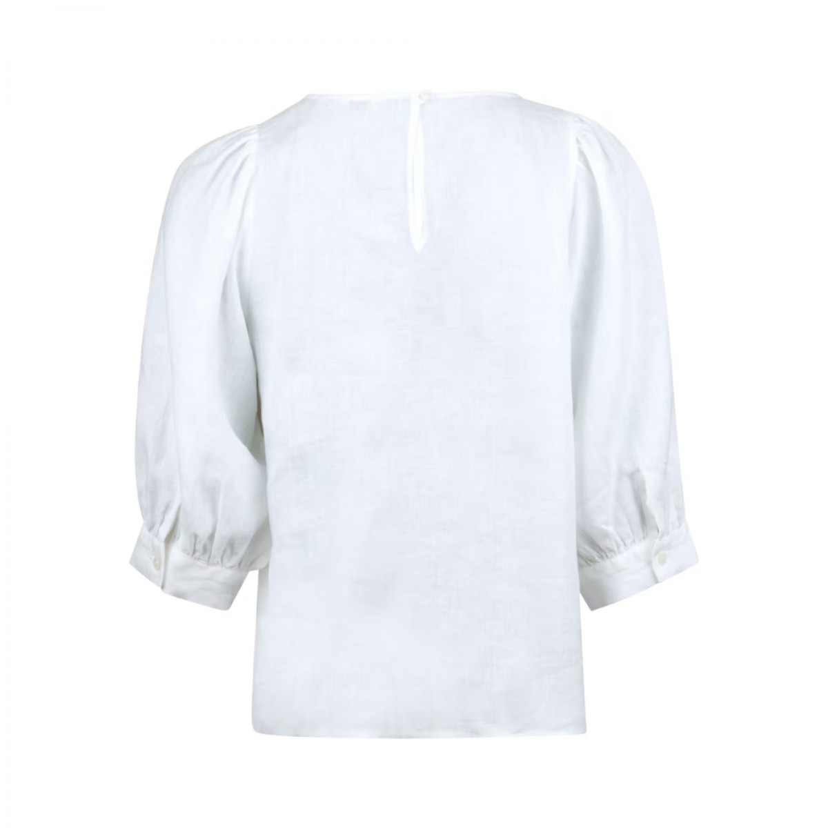 carmen blouse - white - ryg