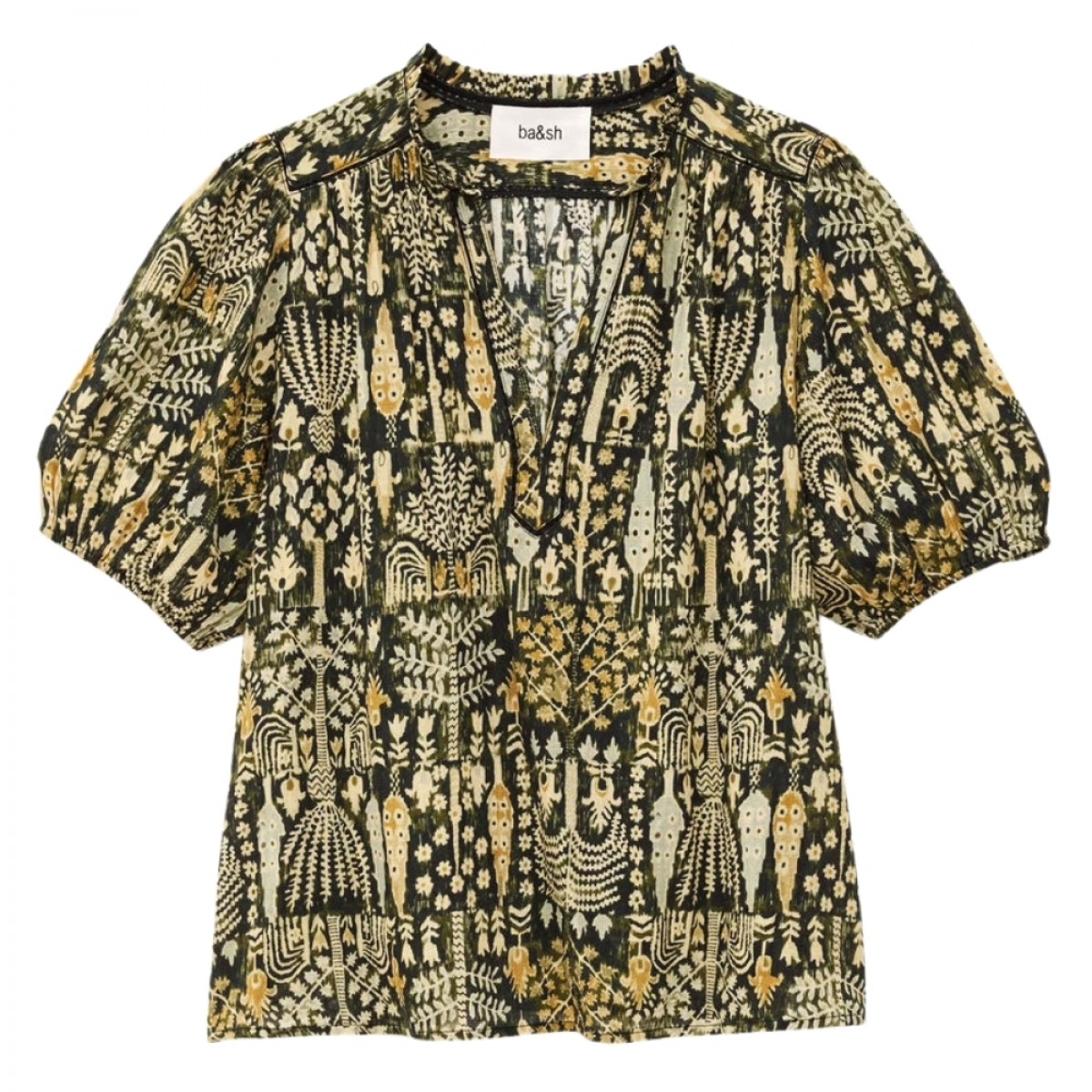 shirt pueblo - kaki - front