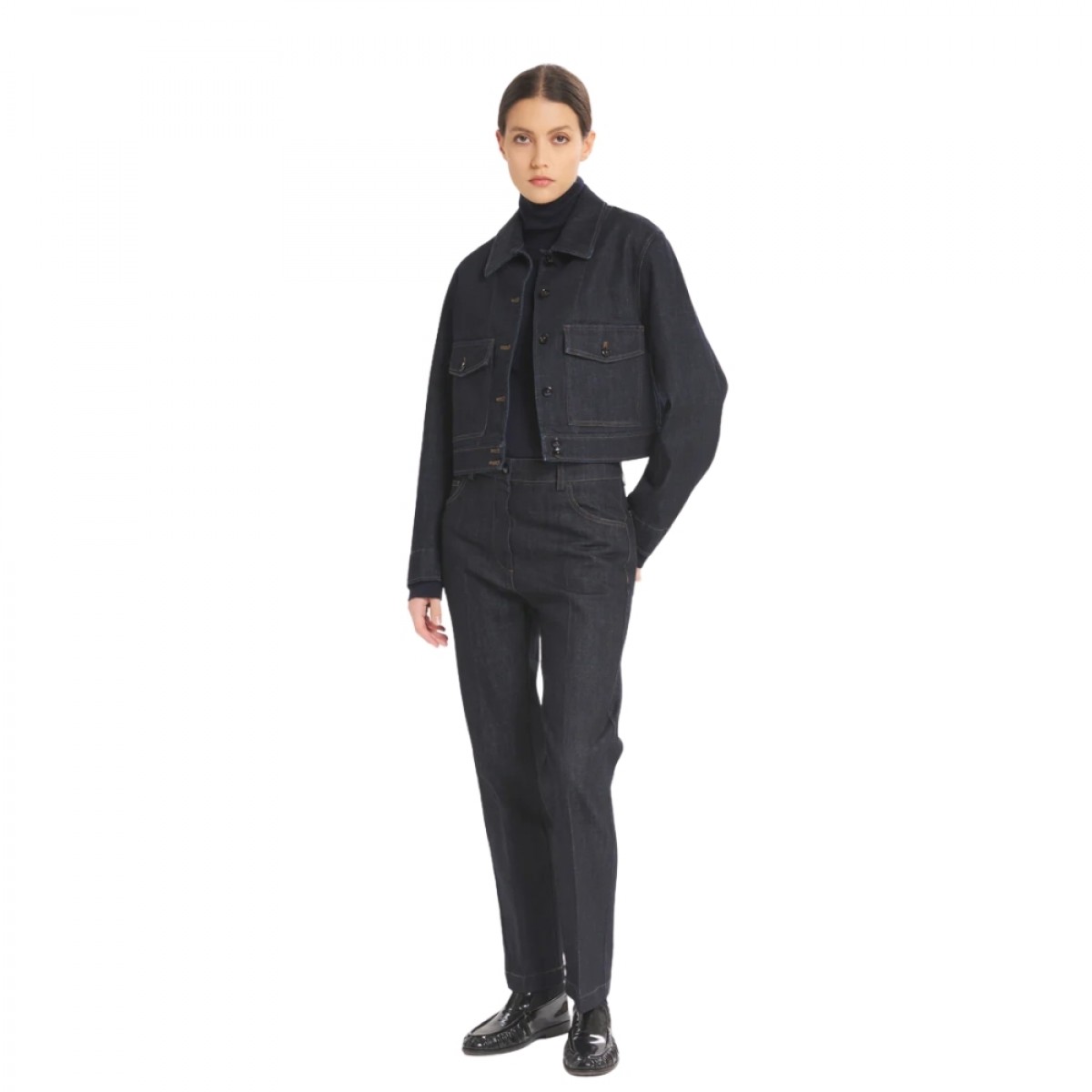 overshirt angelina paro - navy - look