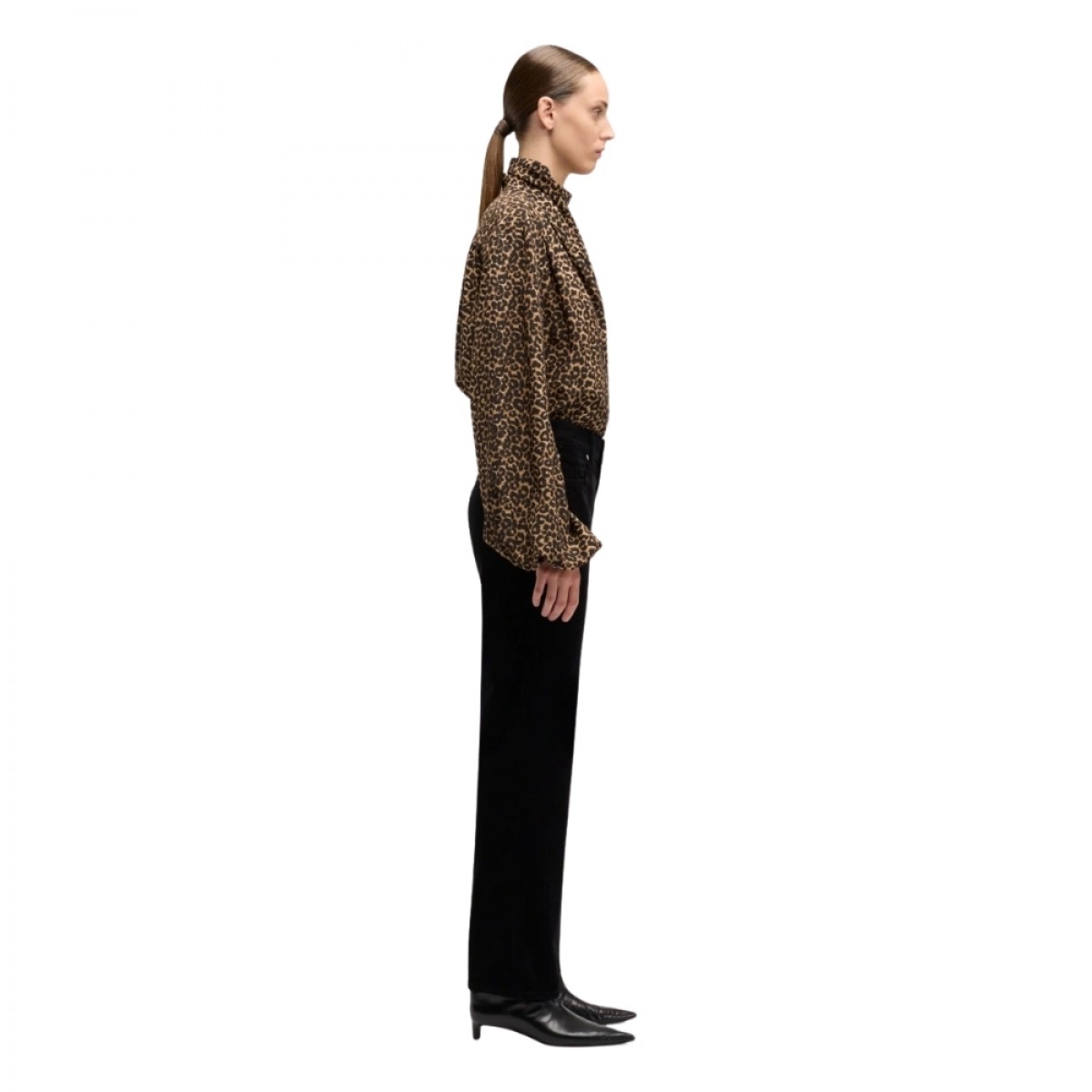 calie straight corduroy - black - fra siden 