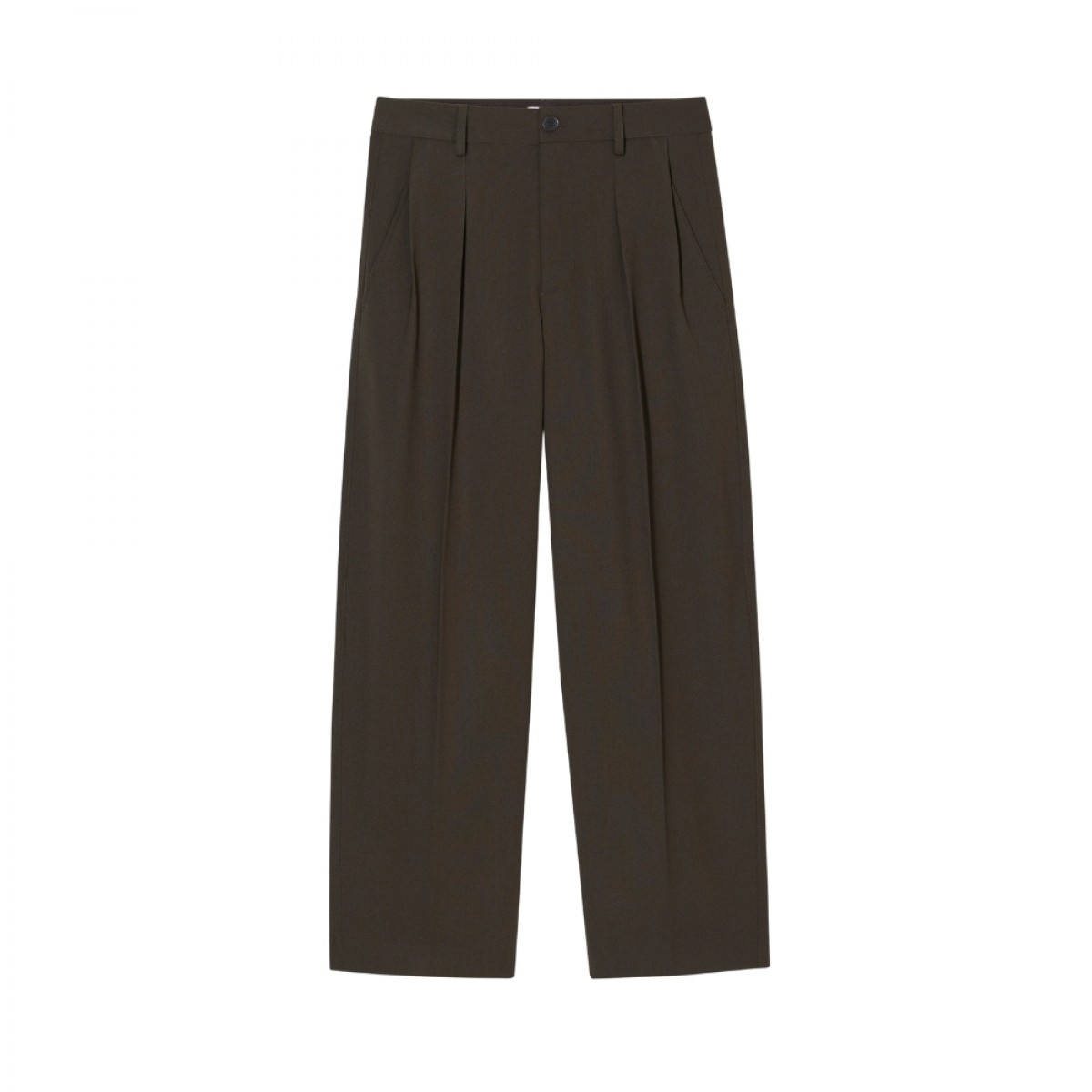closed ruthy pants - marsh green - front