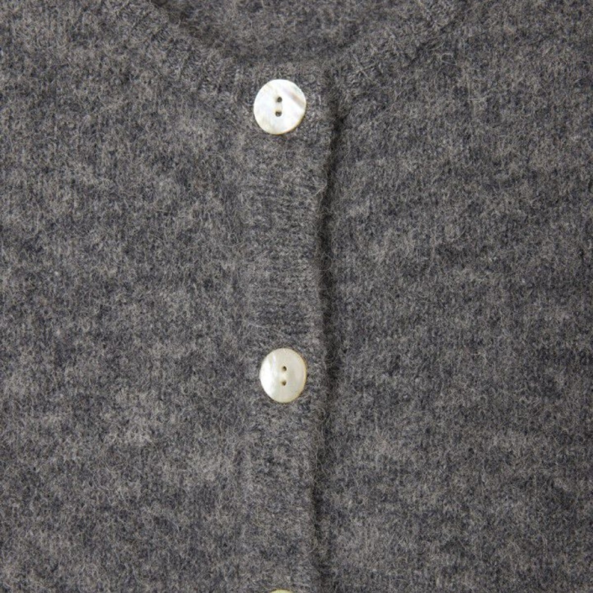 women's cardigan vitow - steel melange - knapper