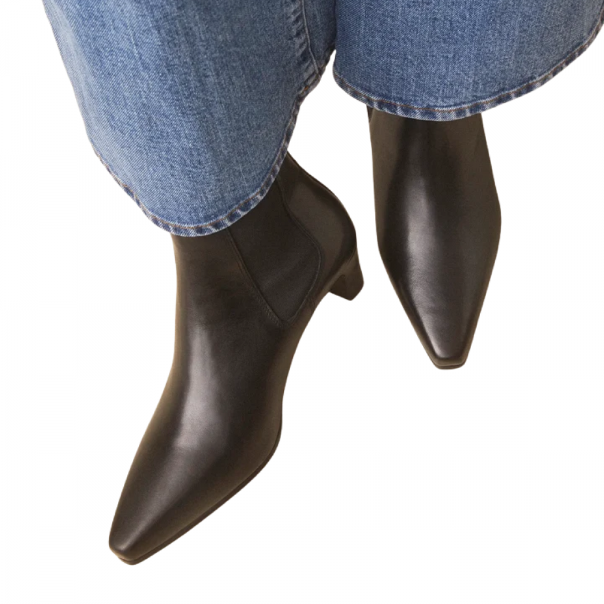 rivecour bottines boots - black - model front