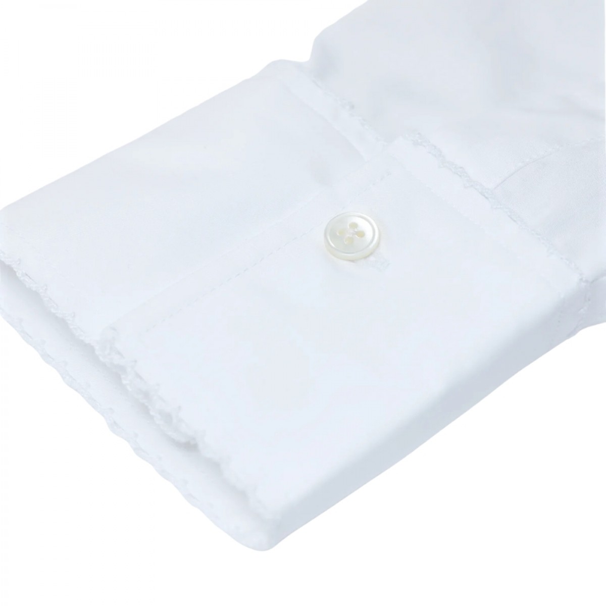closed lace detail shirt - white - knap