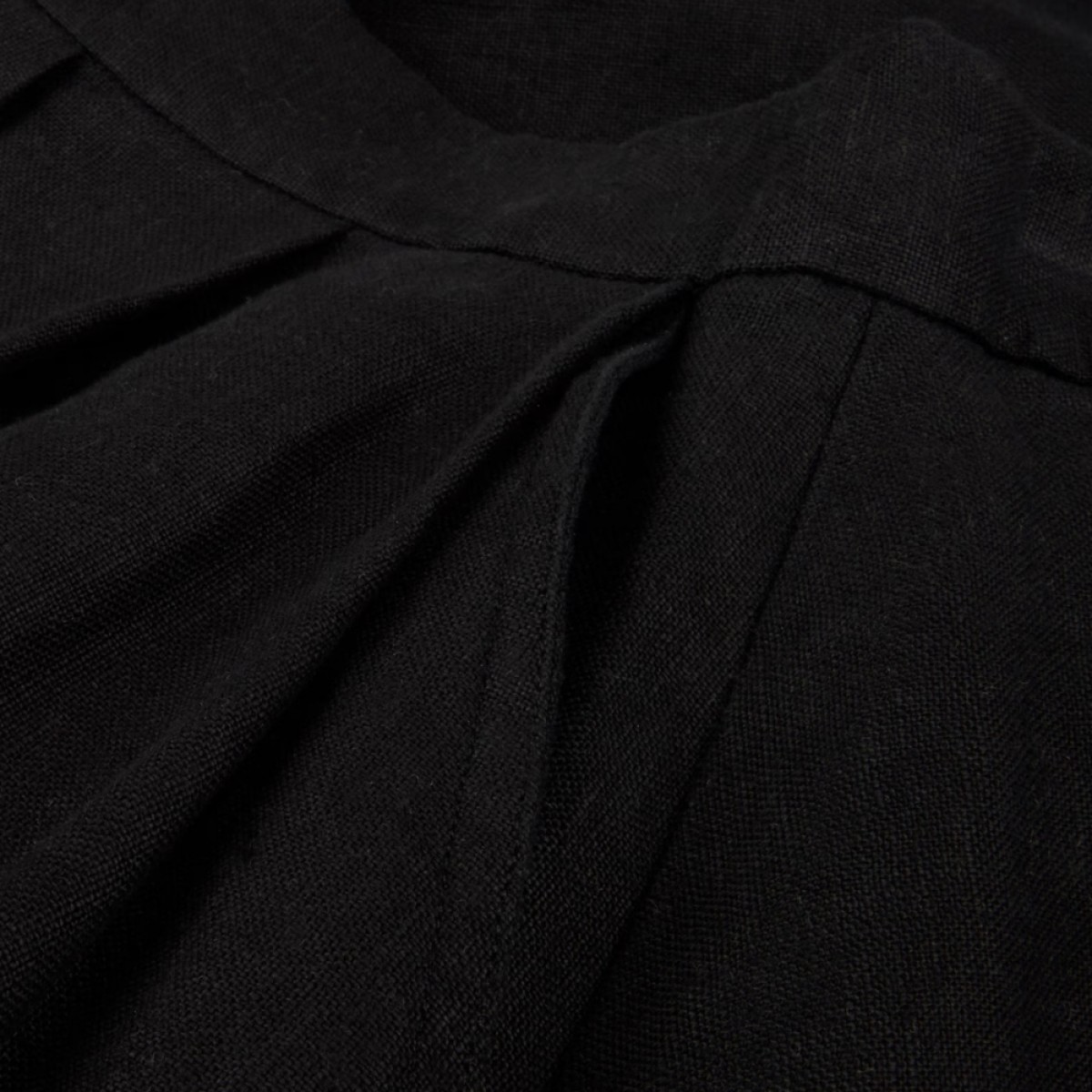 lorena skirt linen - black - lomme