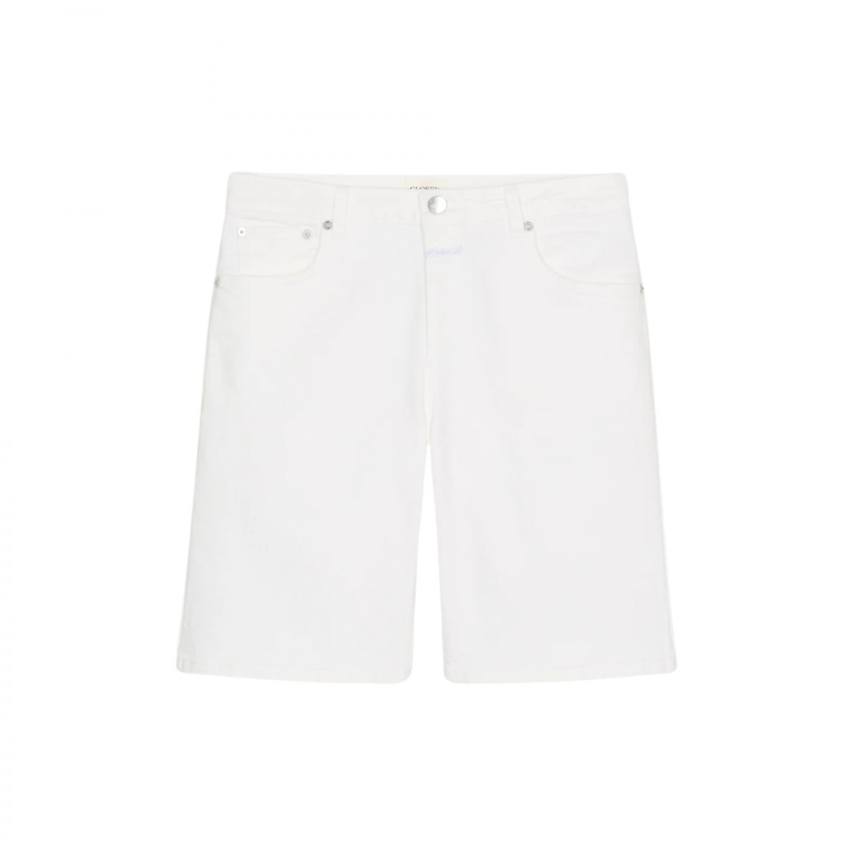 closed denim shorts jinnie - white - front