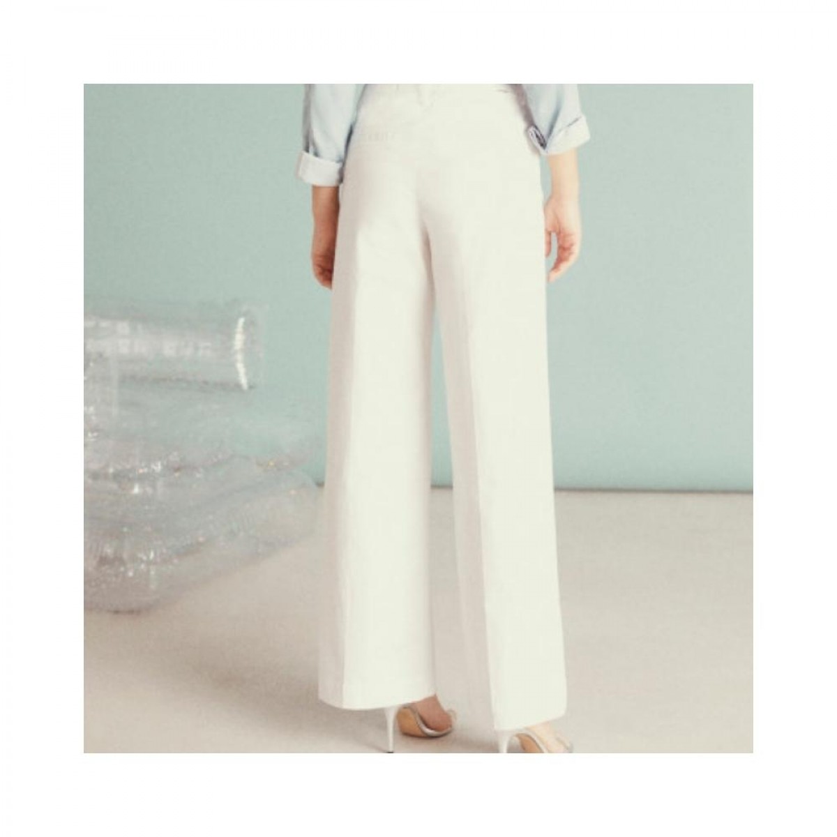 pilly pants - white - bagfra