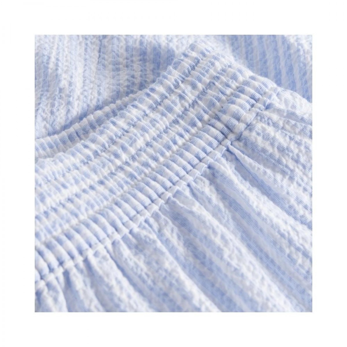 phi skirt - light blue / white stripe - talje 