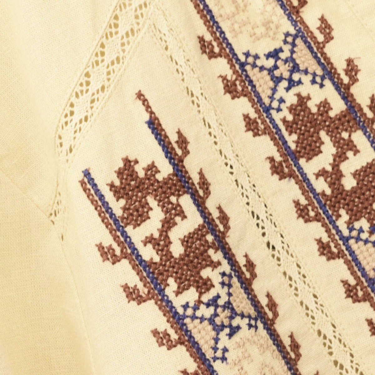 ba&sh blouse faustina - vanille - broderi