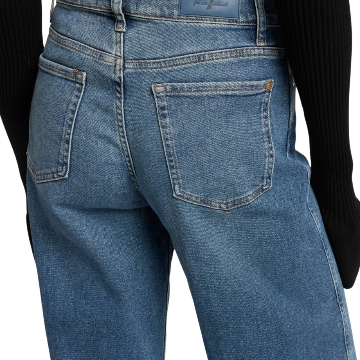 lotta luxe vintage sea level- blue denim - logo