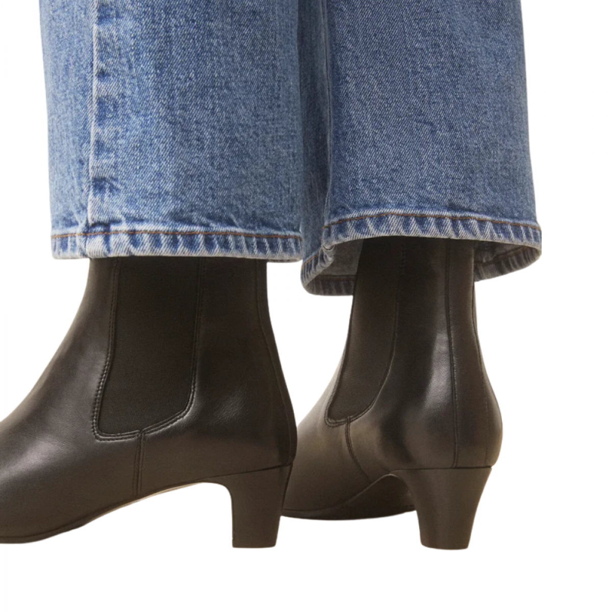 rivecour bottines boots - black - fra siden 
