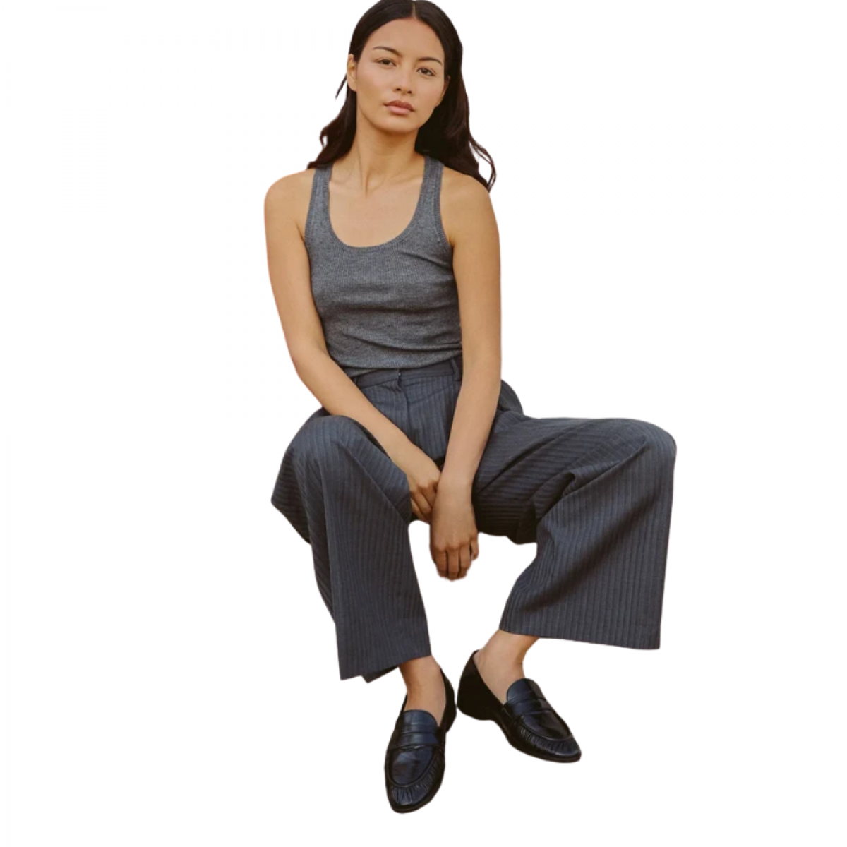 rivecour mocassin - black - model look