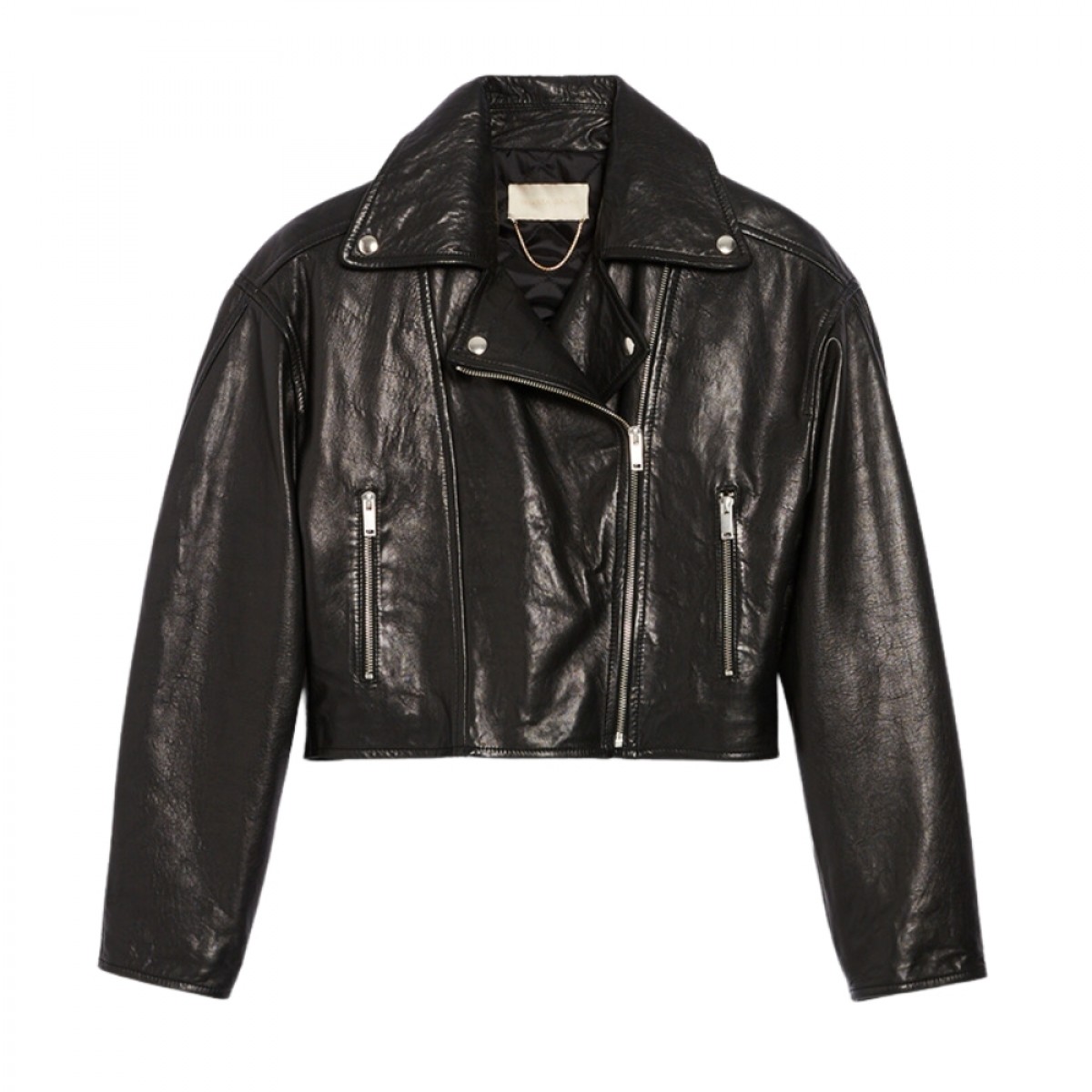 bless perfecto jacket - black - front
