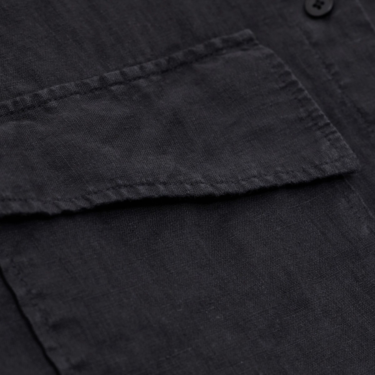 closed utility shirt - black - lomme